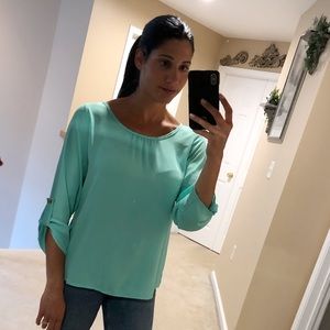 Mint Green Blouse